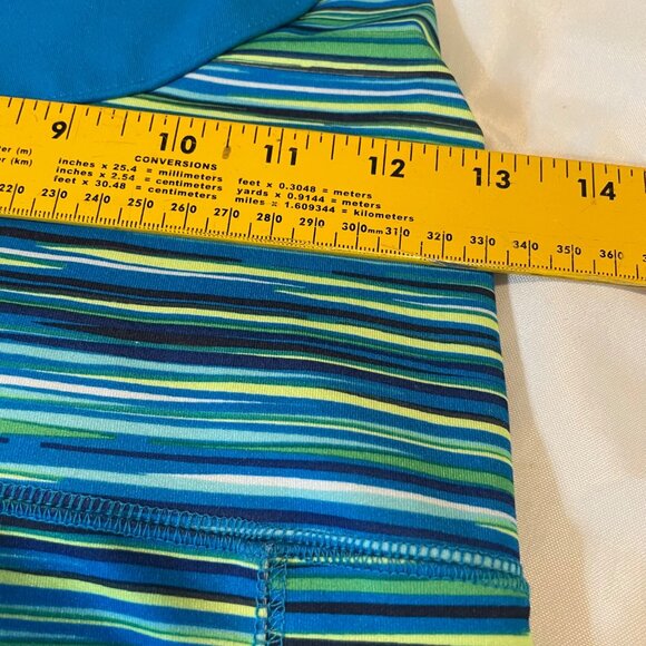 Old Navy Active S Blue Striped Racerback Athletic Tank For Women - Picture 7 of 9